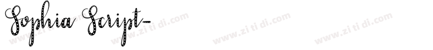 Sophia Script字体转换